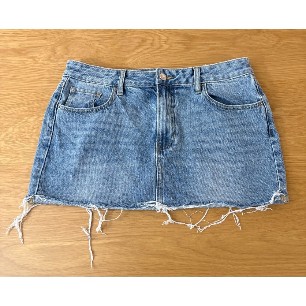 Pacsun Denim Mini Skirt Womens 28 Blue Cotton Short Skirt 30 Waist